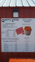 Quiett's Corner menu