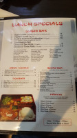 Yama Sushi menu