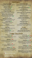 The Froggy Dog menu