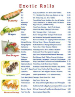 Nori Japanese menu