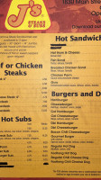 J's Steaks Subs menu