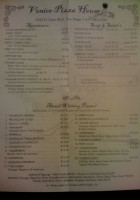 Venice Pizza House menu