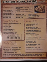 Family Cabin menu