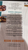 Adama And Awash Bakery menu