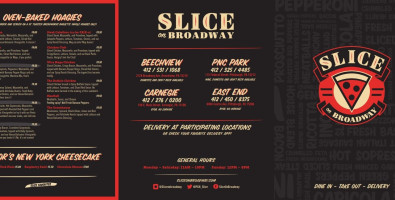 Slice On Broadway-beechview menu