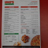 Imo's Pizza menu