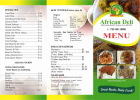 African Deli food