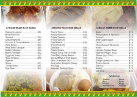 African Deli menu