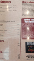 Rudino's Pizza Grinders Southern Pines menu