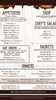 Outlaw Steakhouse menu