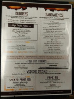 Outlaw Steakhouse menu