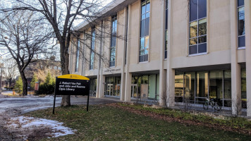 J. Robert Van Pelt And John And Ruanne Opie Library outside