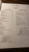 Kome Fine Japanese Cuisine menu