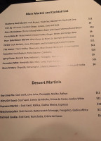 Marx Fusion Bistro menu