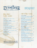 The Cutwater On Payette Lake menu