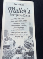 Muller's Port Jervis Diner food