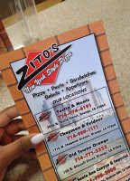 Zito's Pizza menu