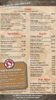 The Great Northern Grill menu