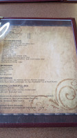 Falcon Lounge menu