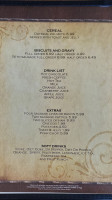 Falcon Lounge menu