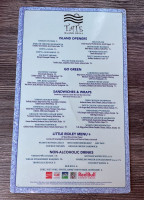 Tate Island Grill menu