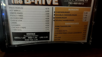 B-hive menu