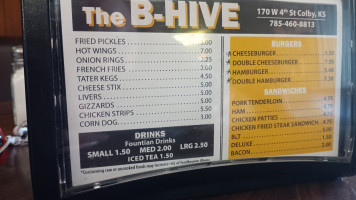 B-hive menu