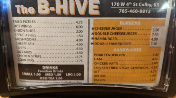 B-hive menu