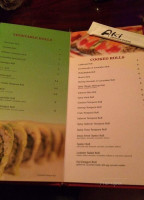 Aki Sushi menu