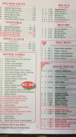 China King menu