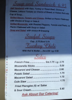 Deli Cafe menu