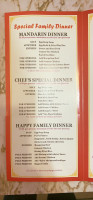 China Feast menu