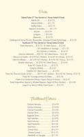 Alfonso's Pizzeria And Restaurants menu