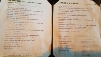 Bluefin Grille menu