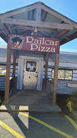 Railcar Pizza outside