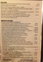 Tacos Oj menu