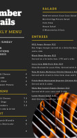 Timber Trails Clubhouse menu