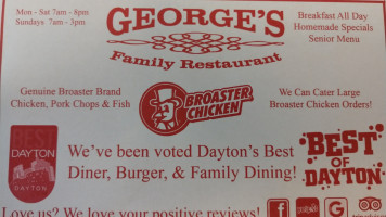 George's Family menu