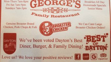 George's Family menu