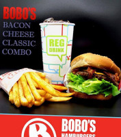 Bobo's Hamburgers food