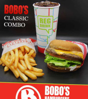 Bobo's Hamburgers food