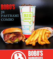 Bobo's Hamburgers food