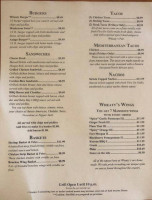 Wheaty’s Pub menu