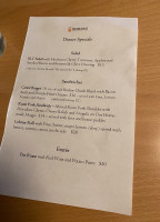 The King House Restaurant Bar menu