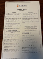 The King House Restaurant Bar menu