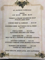 Dockside Cafe menu