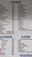 The Chill Out Llc menu