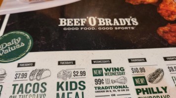 Beef 'o ' Brady 's food