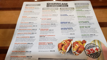 Hurricane Sports Grill-wichita menu