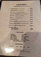 Mister B's menu